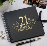 21st Birthday Memory Scrapbook Album With Star Design Various Colours Available
